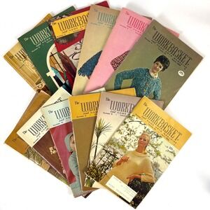 The Workbasket Magazine Vol 33 Vintage 1968 Lot of 12 Craft Crochet Patterns